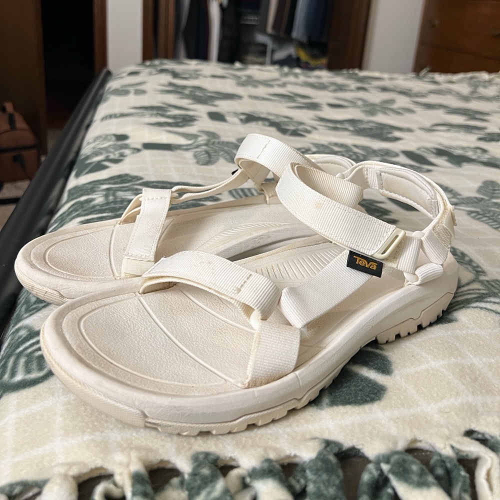 Teva White Sandals with Adjustable Straps